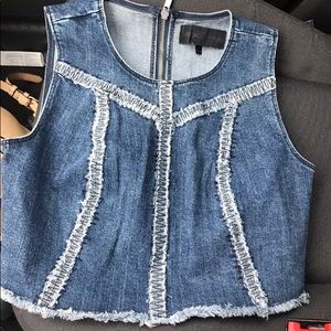 Kendall + Kylie Jean crop top